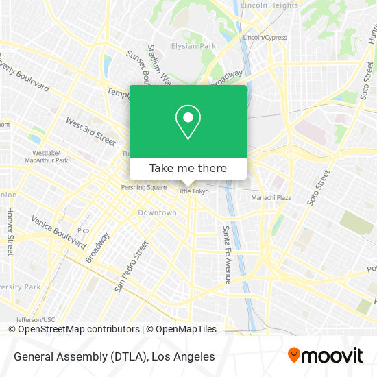General Assembly (DTLA) map