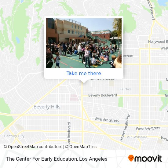 Mapa de The Center For Early Education