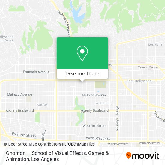 Gnomon — School of Visual Effects, Games & Animation map