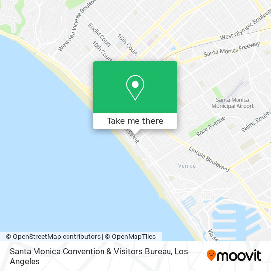 Santa Monica Convention & Visitors Bureau map