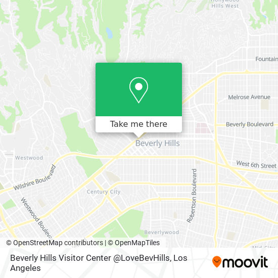 Mapa de Beverly Hills Visitor Center @LoveBevHills