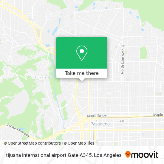 Mapa de tijuana international airport Gate A345