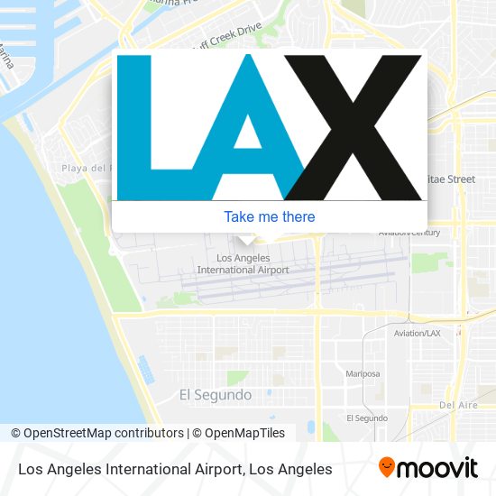 Mapa de Los Angeles International Airport