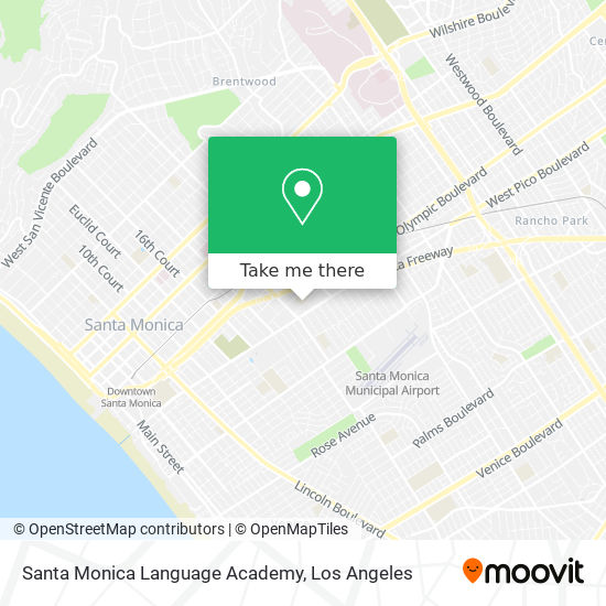 Santa Monica Language Academy map