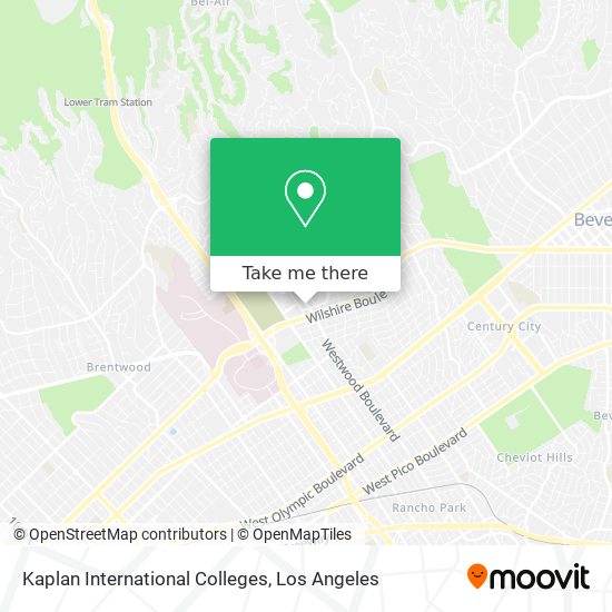 Mapa de Kaplan International Colleges