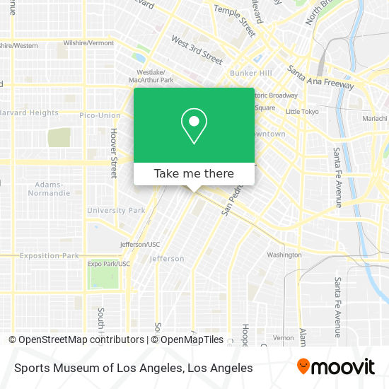 Mapa de Sports Museum of Los Angeles