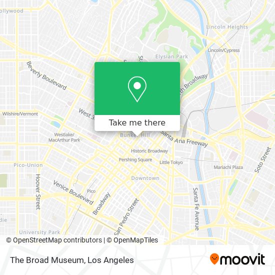 The Broad Museum map