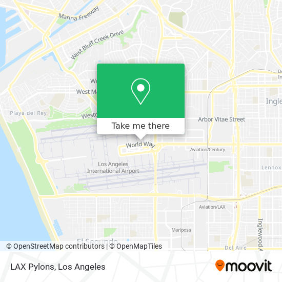 LAX Pylons map