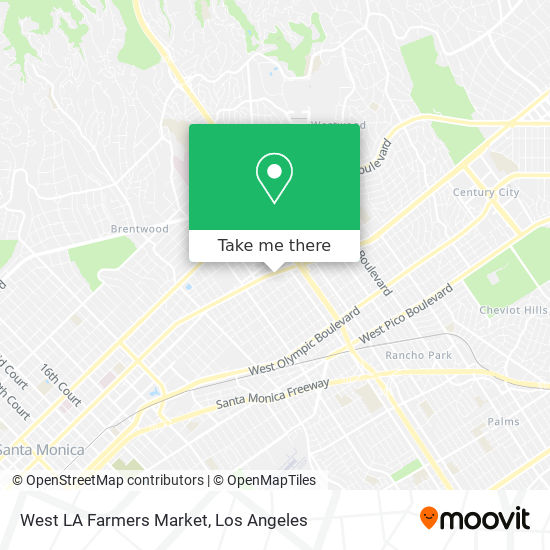 West LA Farmers Market map