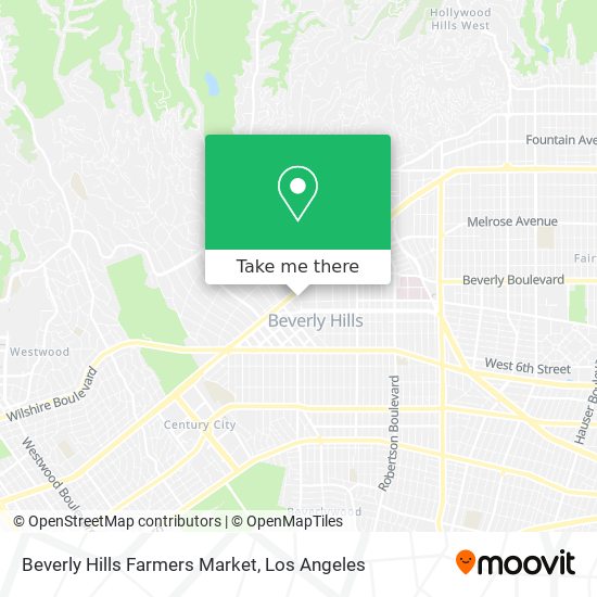 Beverly Hills Farmers Market map