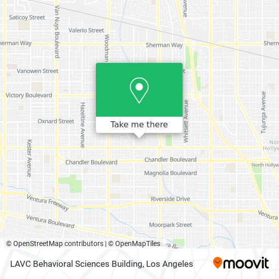 Mapa de LAVC Behavioral Sciences Building