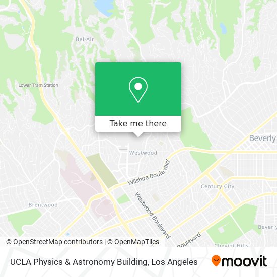 Mapa de UCLA Physics & Astronomy Building