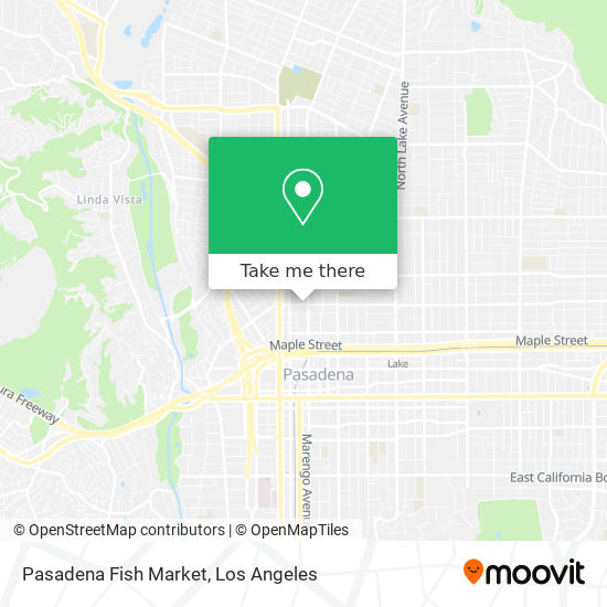 Pasadena Fish Market map