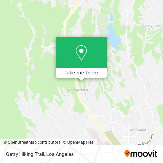 Getty Hiking Trail map