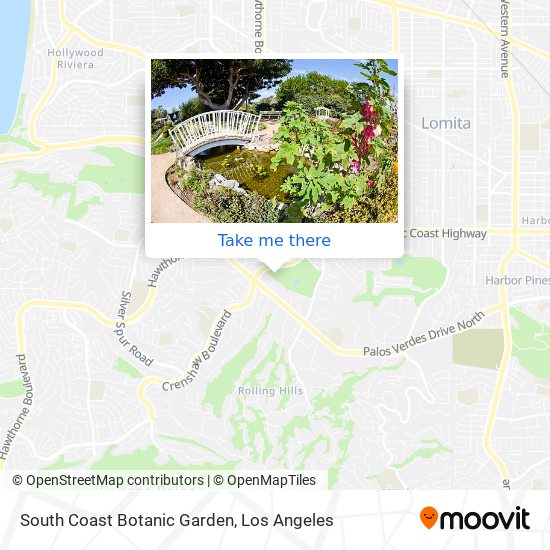 South Coast Botanic Garden map