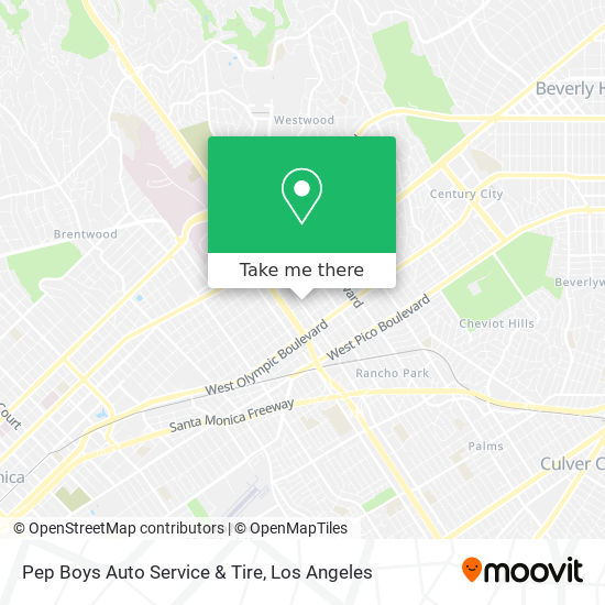 Pep Boys Auto Service & Tire map