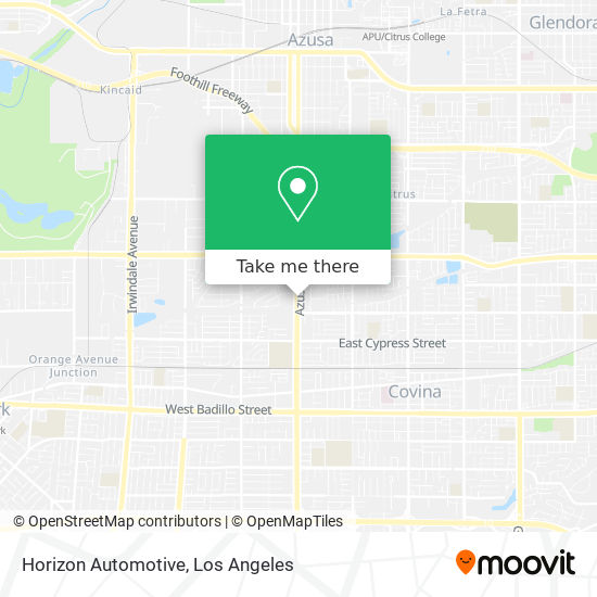 Mapa de Horizon Automotive