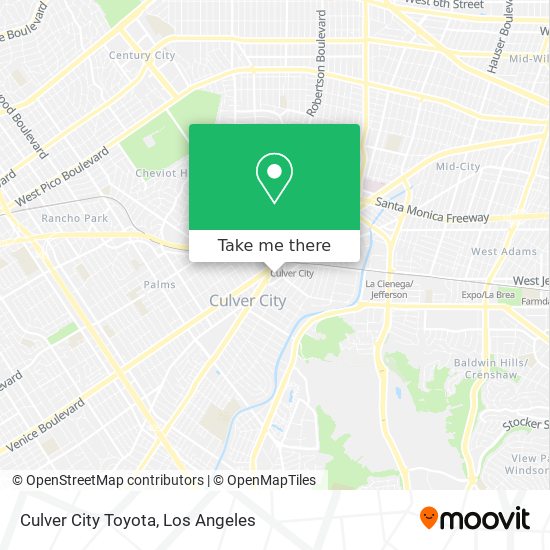 Culver City Toyota map