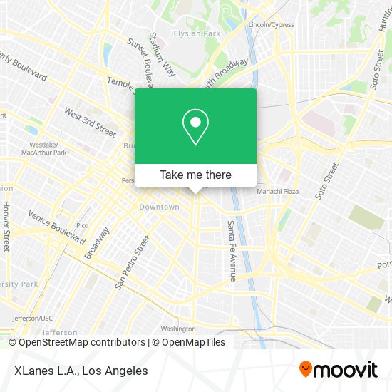 XLanes L.A. map