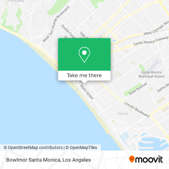 Bowlmor Santa Monica map