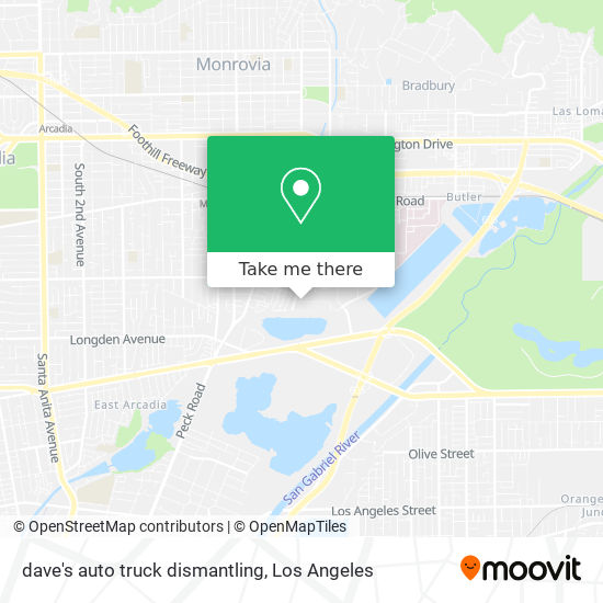 dave's auto truck dismantling map