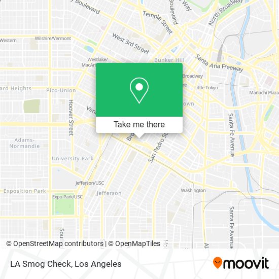 LA Smog Check map