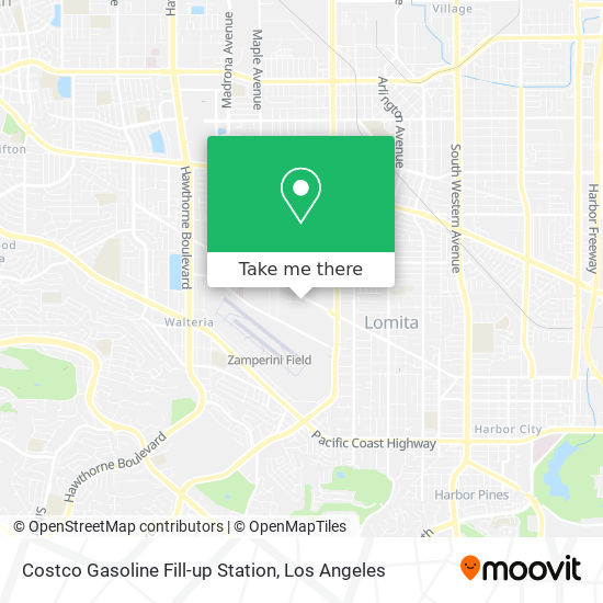 Costco Gasoline Fill-up Station map