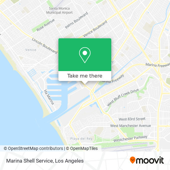 Marina Shell Service map