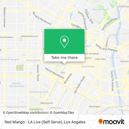 Red Mango - LA Live (Self-Serve) map