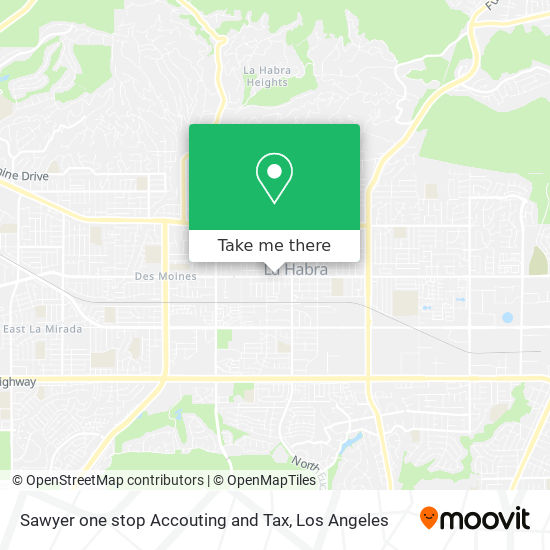 Sawyer one stop Accouting and Tax map