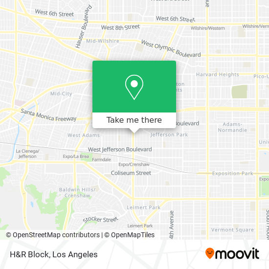 H&R Block map