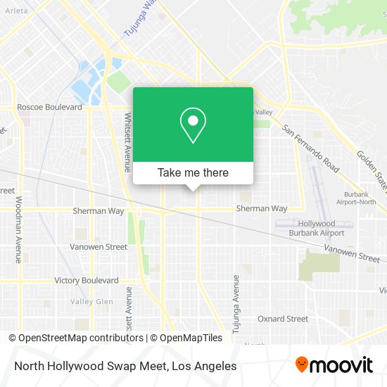 Mapa de North Hollywood Swap Meet