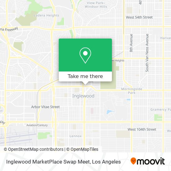 Inglewood MarketPlace Swap Meet map