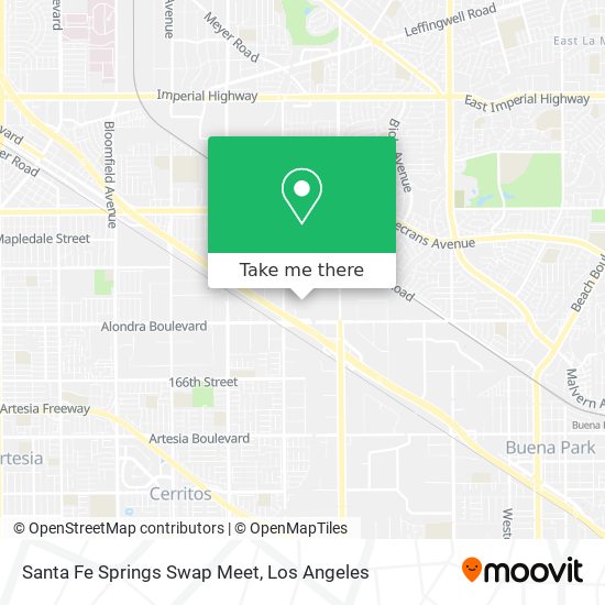 Mapa de Santa Fe Springs Swap Meet
