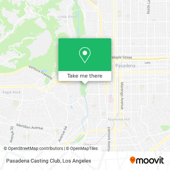Pasadena Casting Club map