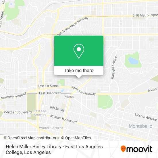 Helen Miller Bailey Library - East Los Angeles College map
