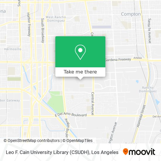 Leo F. Cain University Library (CSUDH) map
