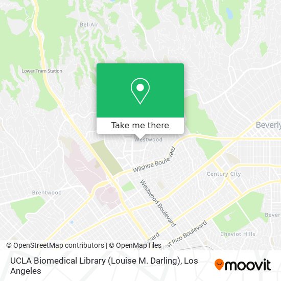 Mapa de UCLA Biomedical Library (Louise M. Darling)