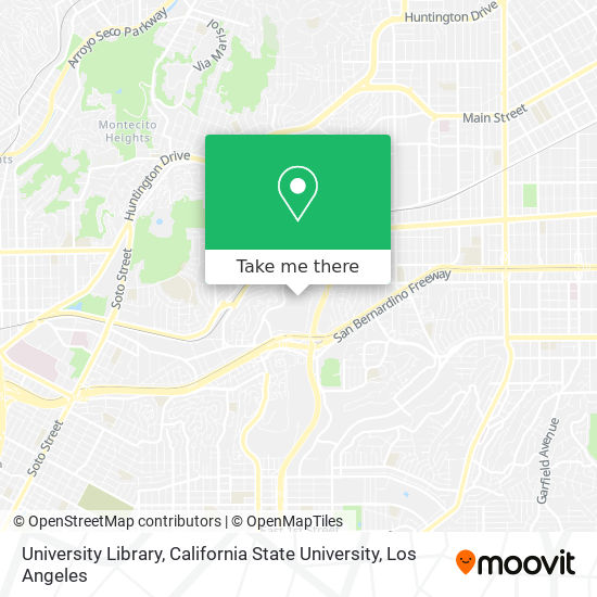 Mapa de University Library, California State University