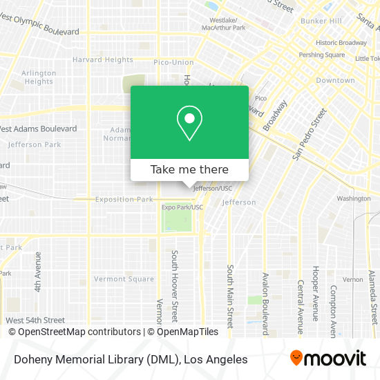 Mapa de Doheny Memorial Library (DML)