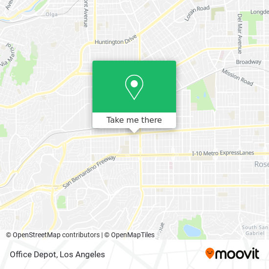 Office Depot map