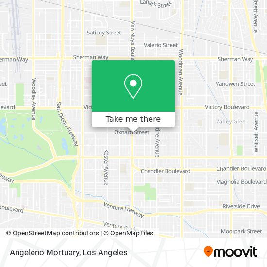 Angeleno Mortuary map