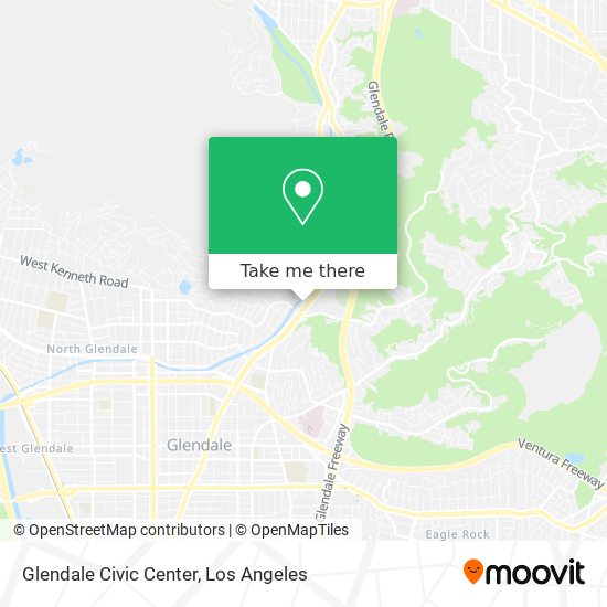 Glendale Civic Center map