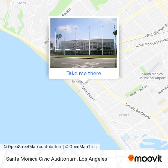 Mapa de Santa Monica Civic Auditorium