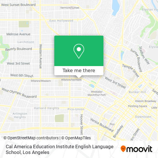 Mapa de Cal America Education Institute English Language School
