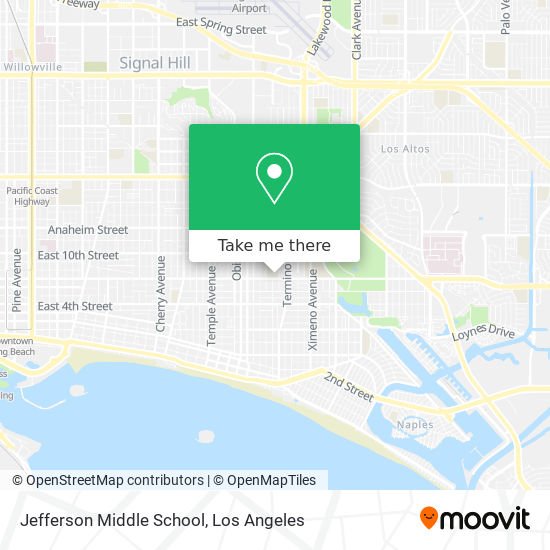 Mapa de Jefferson Middle School