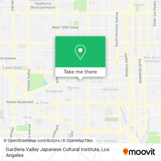 Gardena Valley Japanese Cultural Institute map