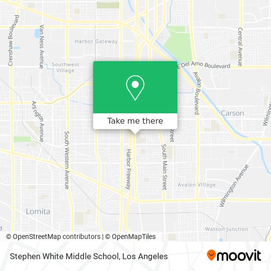 Stephen White Middle School map