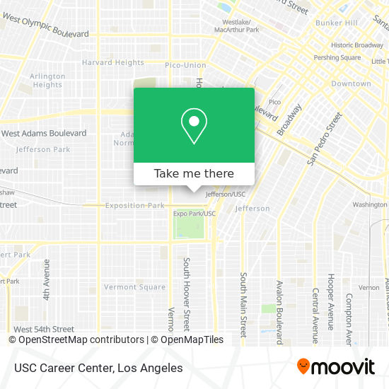 Mapa de USC Career Center