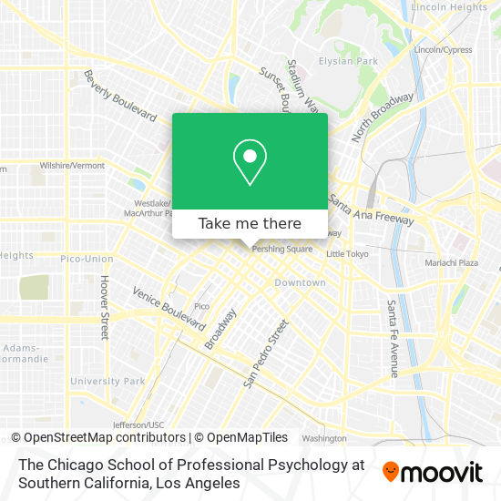 The Chicago School of Professional Psychology at Southern California map